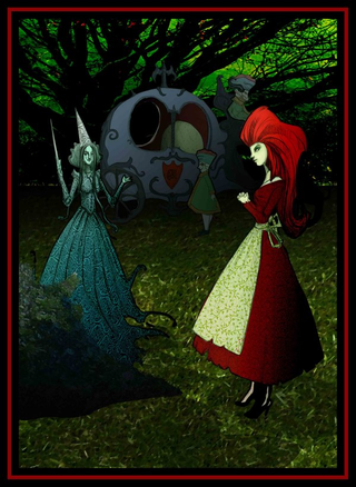 Illustration for article titled Art that turns our childhood stories into dark, twisted fun